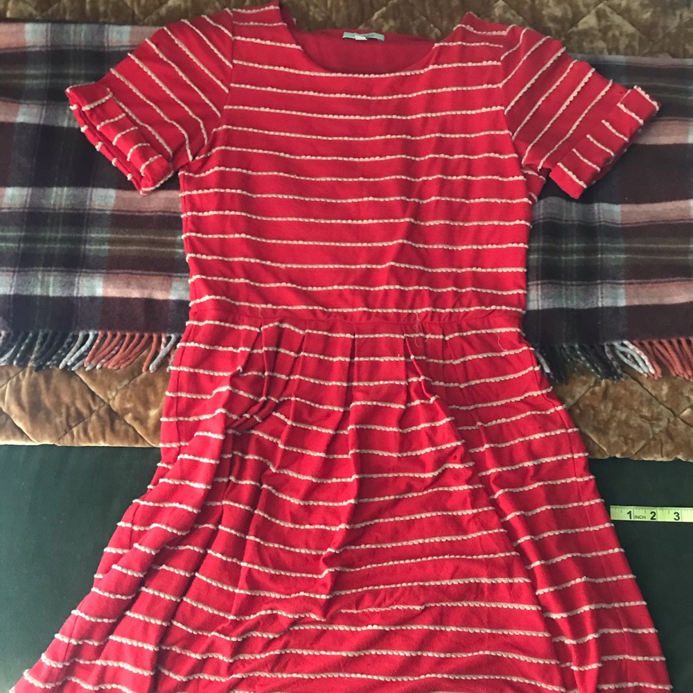 Bordeaux Striped Dress